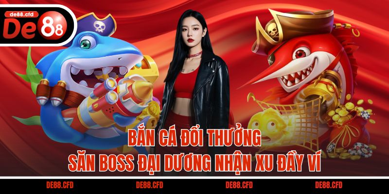 Bắn cá đổi thưởng – Săn boss đại dương nhận xu đầy ví