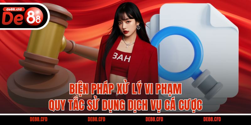 Biện pháp xử lý vi phạm quy tắc sử dụng dịch vụ cá cược