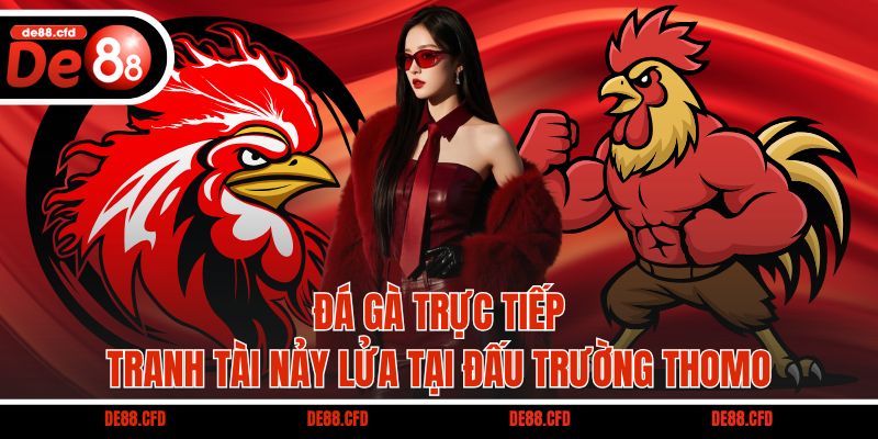 Đá gà trực tiếp – Tranh tài nảy lửa tại đấu trường Thomo
