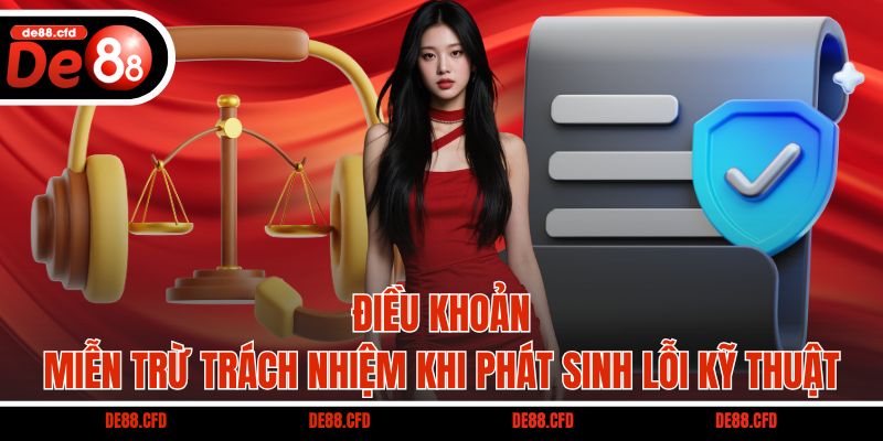 Điều khoản miễn trừ trách nhiệm khi phát sinh lỗi kỹ thuật