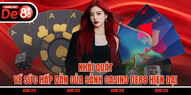 Khái quát về sức hấp dẫn của sảnh casino DE88 hiện đại