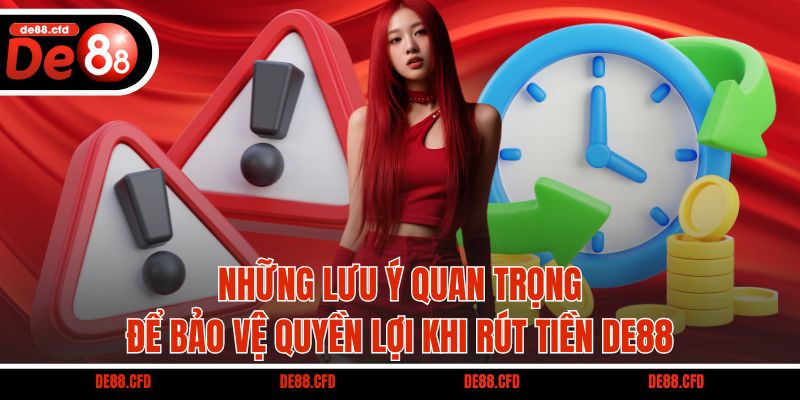 Những lưu ý quan trọng để bảo vệ quyền lợi khi rút tiền DE88